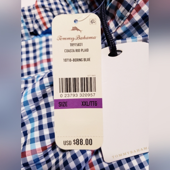 Tommy Bahama Mens plaid beach shorts XXL - Picture 5 of 8